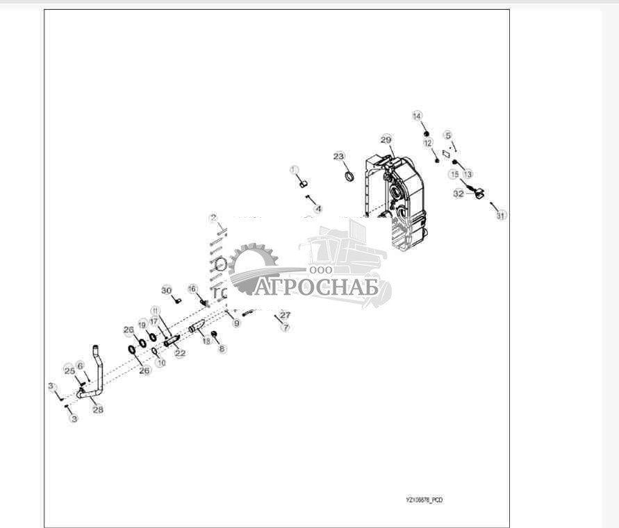 YZ106878 Узел главного корпуса 